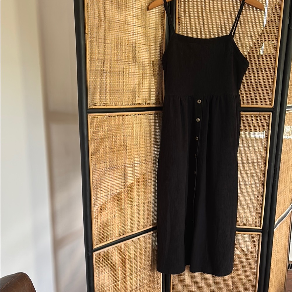Madewell Black Midi Summer Dress
